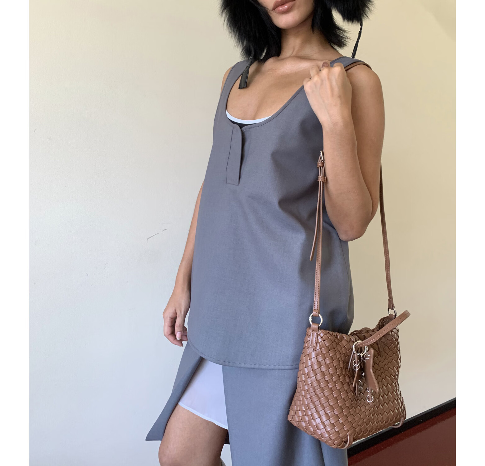 ECODAY Original Design Horizontal Woven Bag Vegetable Basket Luxury Lightweight Shoulder Crossbody Handbag Birthday Gift for Best Friend 28