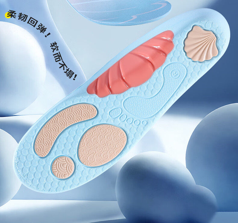 3AnGnI Shell TPU Arch Support Insoles Sports Shock Absorption Comfortable Resilient Antibacterial Men's and Women's Footwear Inserts 14