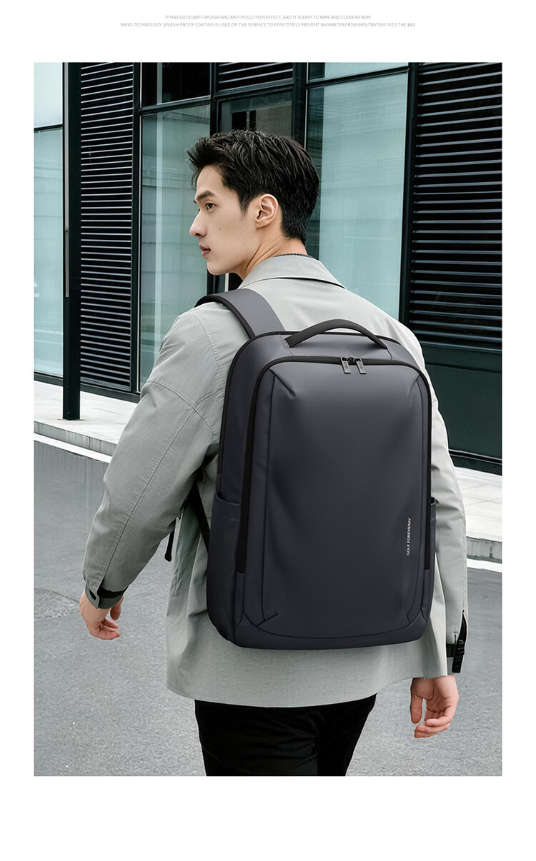 GOLF Men's Backpack 15.6/16 Inch Laptop Bag Huawei Business Travel Casual Backpack 15