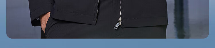 YOUNGOR Business Commuter Spring New Men's Polo Collar Durable Double-Layer Stretch Executive Jacket 424965F 5