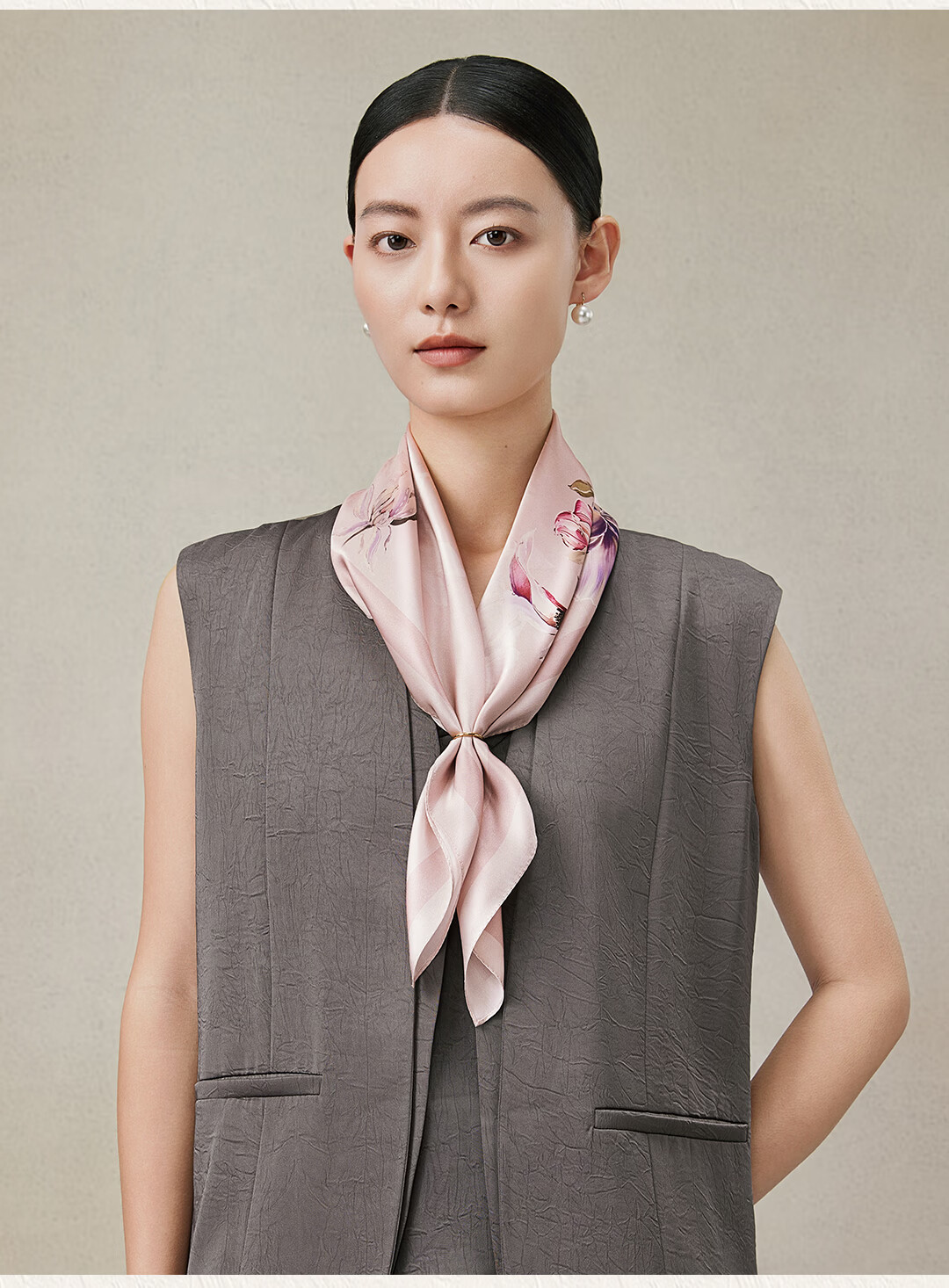Shanghai Story 100% Mulberry Silk 2026 New Square Silk Scarf Women's Gift Box Birthday Present for Mom and Girlfriend 9