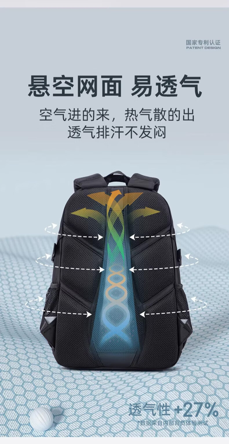 361° Boys School Backpack Middle and High School Student Lightweight Waterproof Large Capacity Anti-Backpack for Primary School Students 13