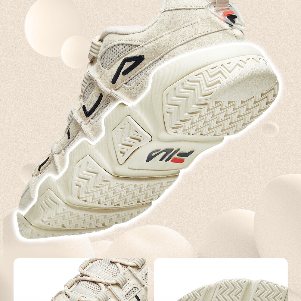 FILA FUSION FILA Trendy F Bread Shoes Dad Shoes Men's Thick Sole Retro Basketball Sports Shoes 13