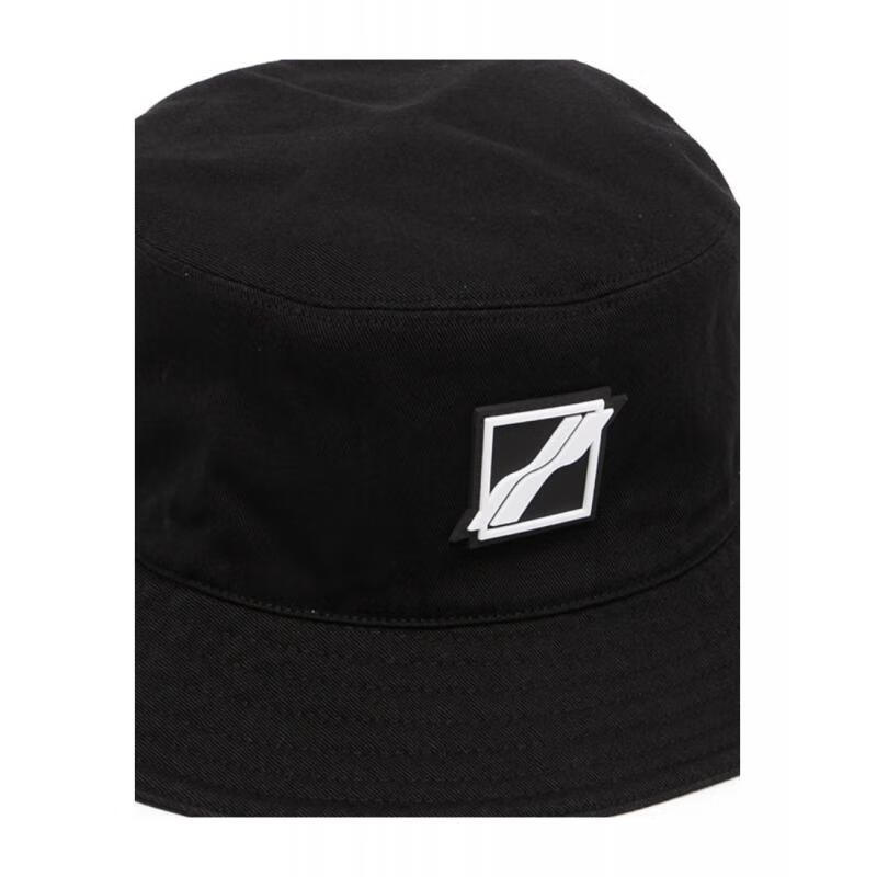 we11done 帽子女士奢侈品黑色方形徽标水桶帽 bk uni【图片 价格 品牌
