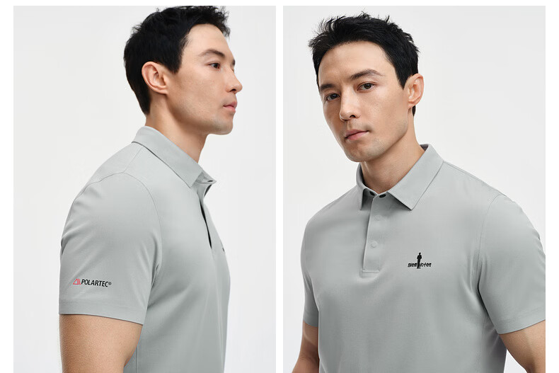 Biyinlefen [Lightweight Sun Protection POLARTEC] 2026 Summer New Men's Outdoor Casual Short Sleeve Polo Shirt 8