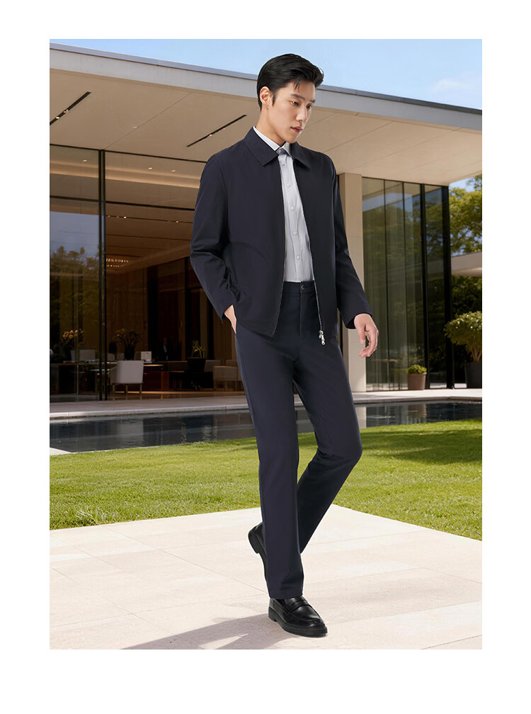 YOUNGOR Business Commuter Men's Jacket Spring New Business Work Lapel Executive Coat 424996 5