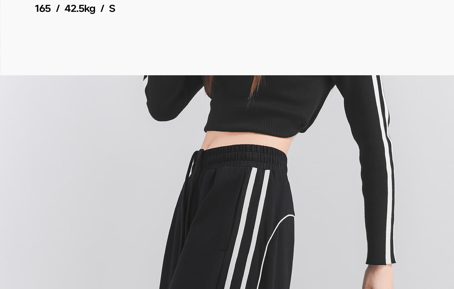 Kappa Women's Back-to-Back Sports Pants Spring New Striped Loose American Straight-Leg Trousers Simple Pants K0G42AK32D 14