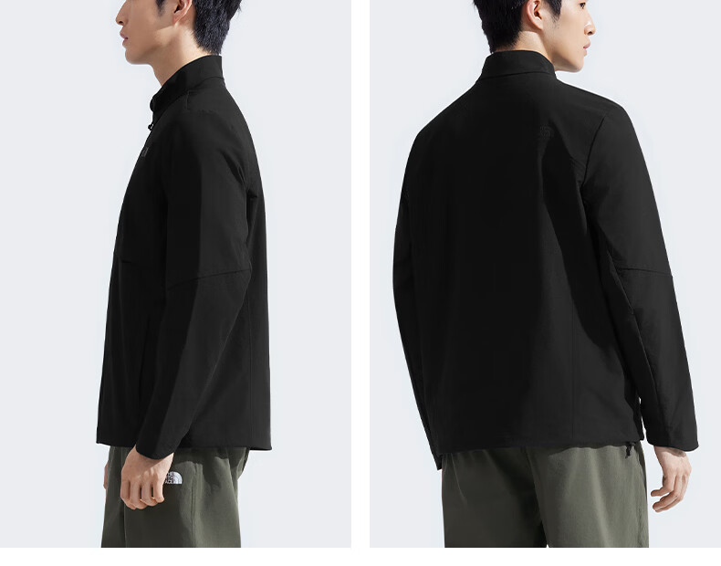 The North Face 2026 Spring Summer Men's Softshell Windproof Water-Repellent Stand Collar Jacket 8BYQ 2EL S 12