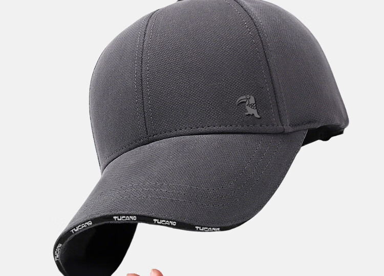 Woodpecker Women's Fashion Casual Versatile Duckbill Cap Slim Face Wide Brim Baseball Hat Men's Large Head Sun Protection Hat 12
