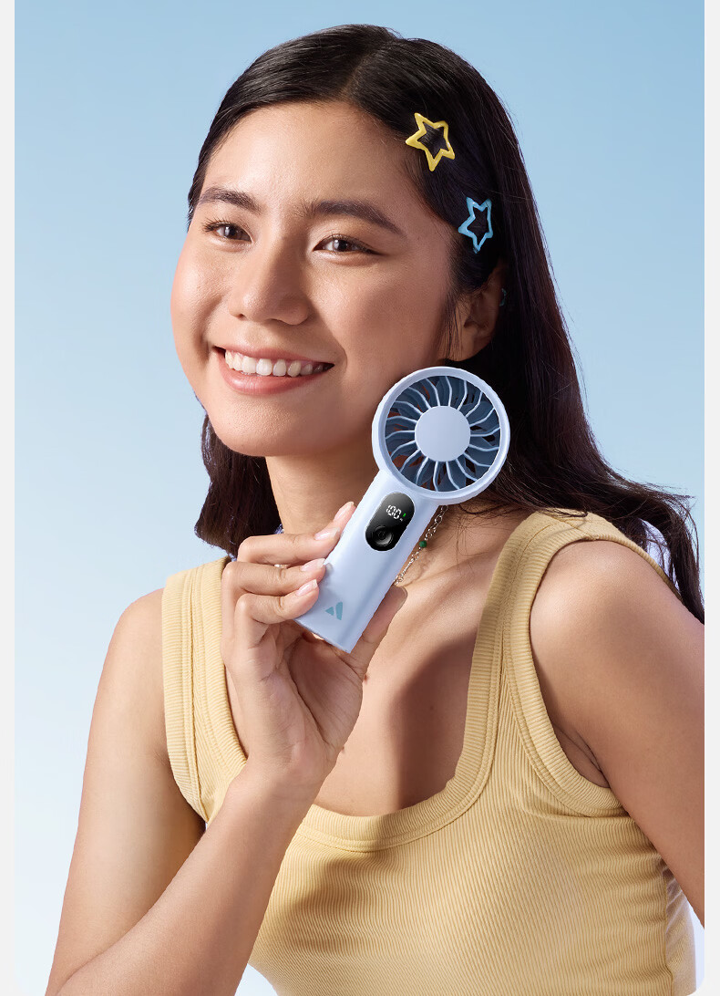 Aecooly Handheld Mini USB Rechargeable Portable Foldable Pocket Fan Lightweight Outdoor High Wind Power 8