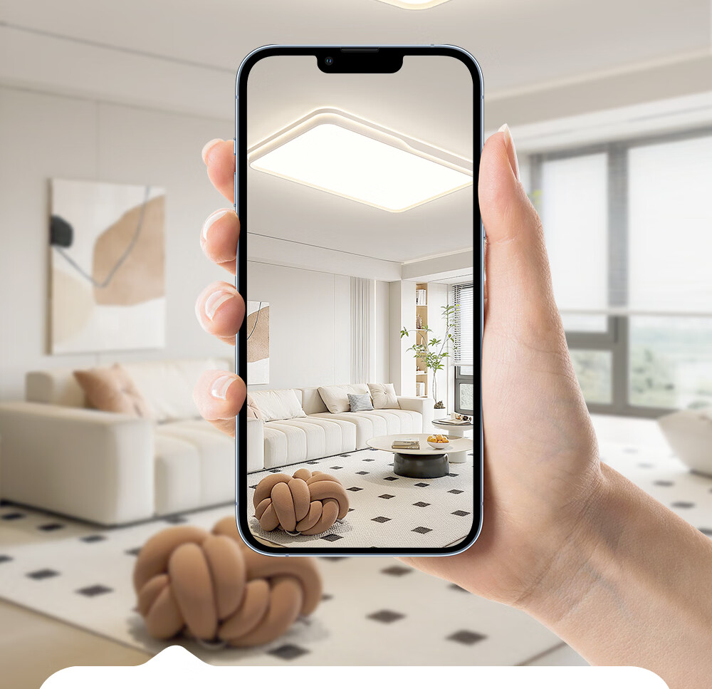 Dell Living Room LED Ceiling Light Full Spectrum Eye Protection Modern Minimalist Cream Style Zhongshan Lighting with Installation Package 14