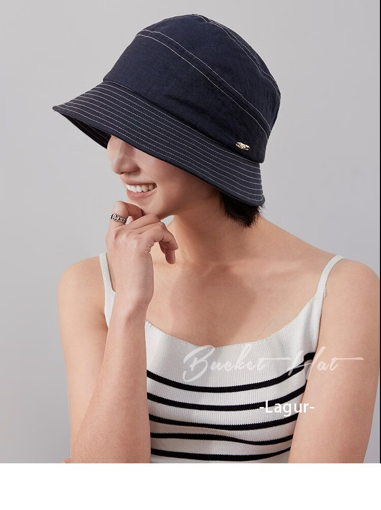 Lagur Cooling Linen "Nature's Essence" Sun Protection Fisherman Hat Small Brim Versatile Summer Sunshade New Style Off-White 22