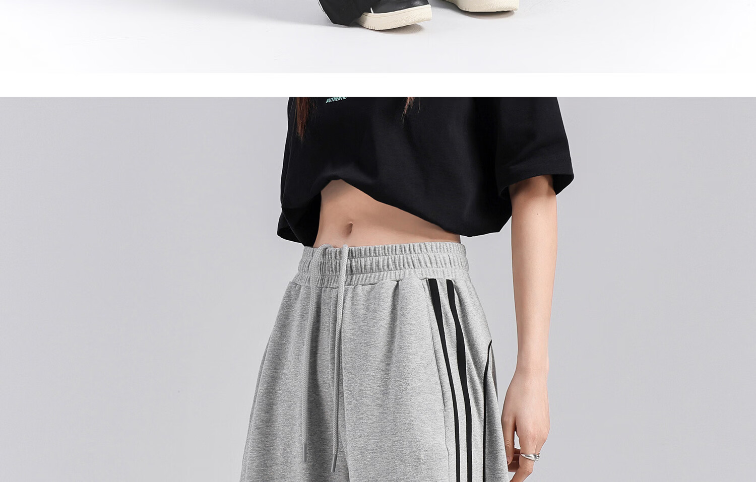 Kappa Women's Back-to-Back Sports Pants Spring New Striped Loose American Straight-Leg Trousers Simple Pants K0G42AK32D 21