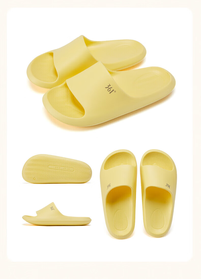 361° Feiyu SE Unisex Silent Thin Sole EVA Indoor Slippers Lightweight Soft Non-Slip Sandals 24