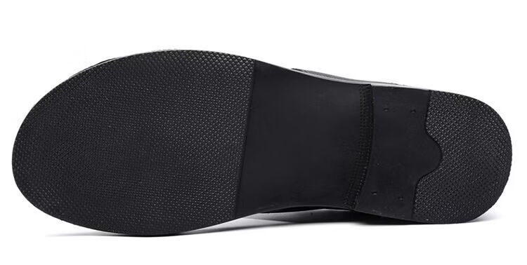 Jingzhenlianggong Men's Summer Sandals Dual-use Slippers Non-slip Soft Sole Beach Shoes Black [Leather Texture] Size 38 19