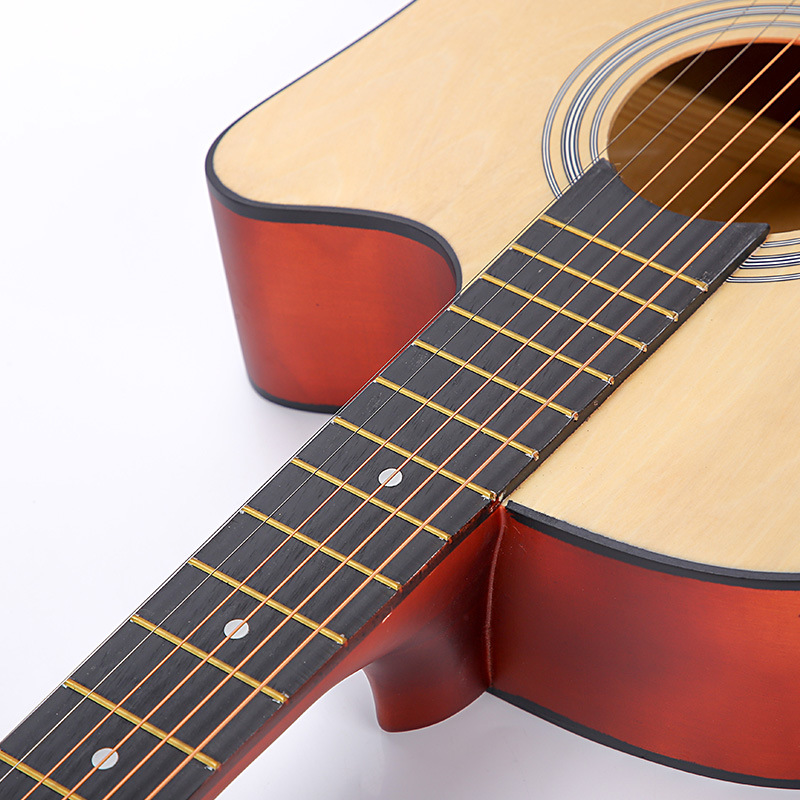 初学者吉他38寸木吉他新手入门练习琴男女学生吉他乐器 p款全椴木民谣