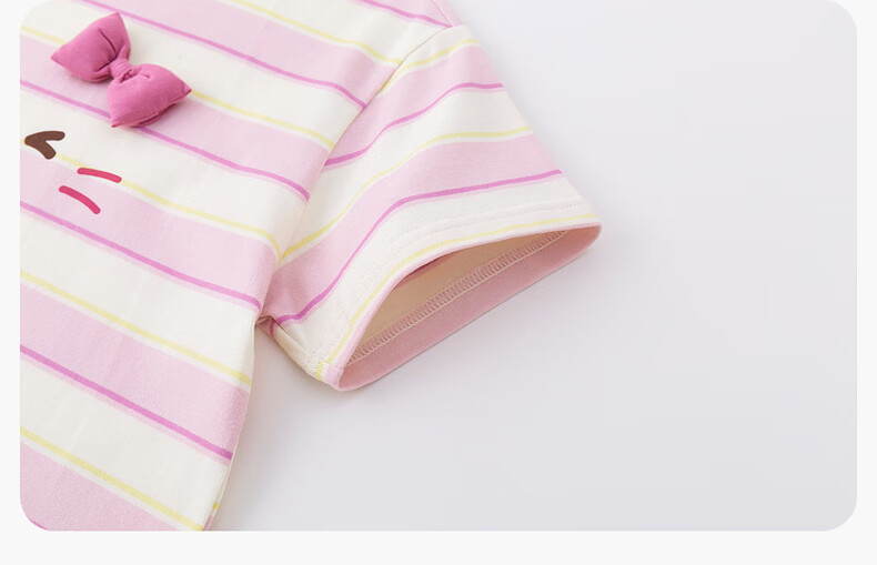 Dudu Kids Boys T-Shirt Summer Girls Short Sleeve Fashion Children's Striped Top Baby Kids Clothing Blue Striped 110 27