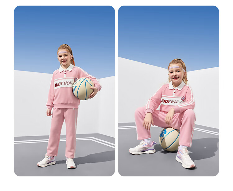 Disney Girls' Fashion Set 2026 Spring New Children's Jacket Sweatshirt Sweatpants Sports Two-Piece School Style 9