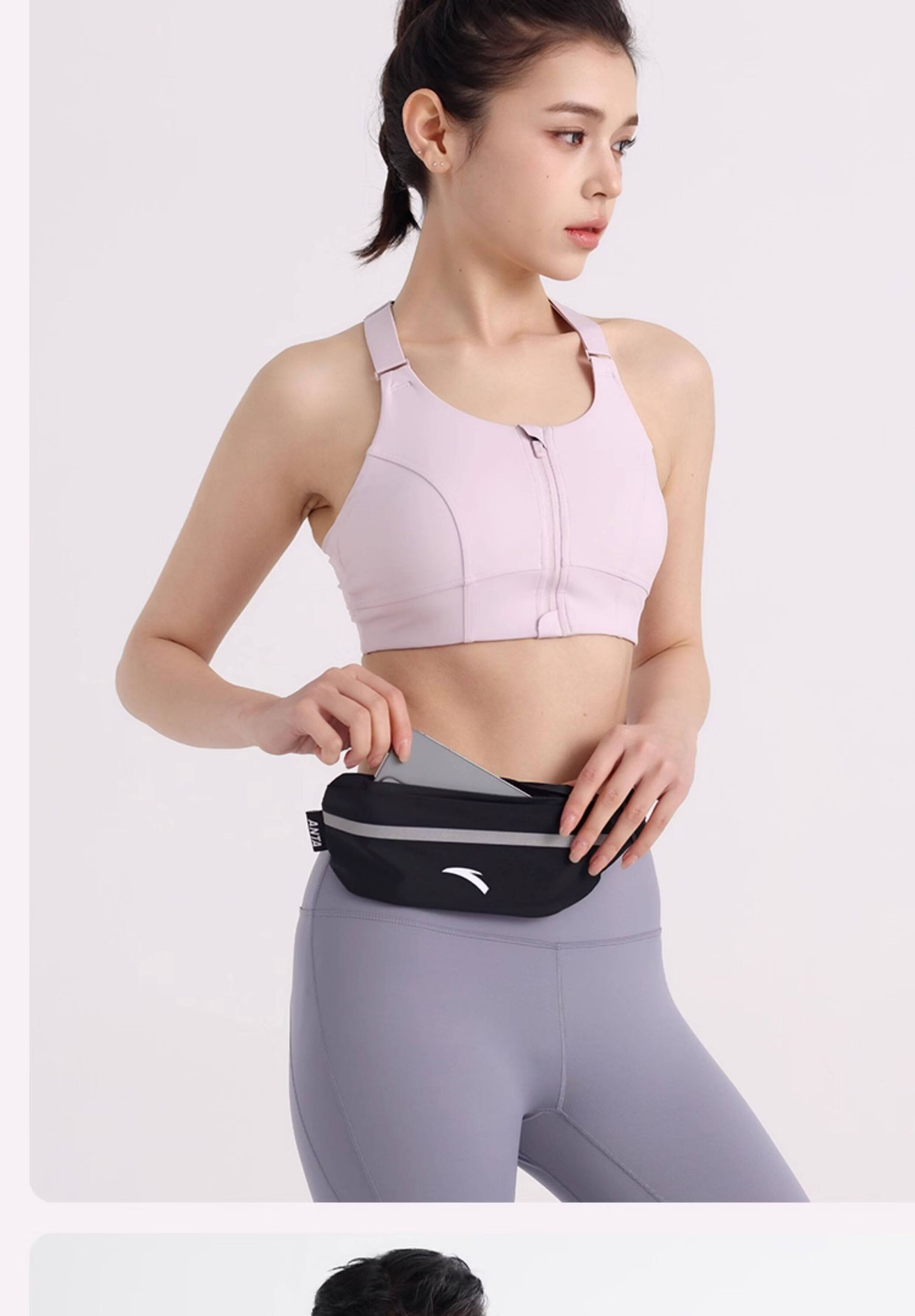 Anta Running Waist Bag Sports Running Phone Pouch Women Invisible Gear Cycling Ultra-thin Waterproof Fitness Marathon Men 6