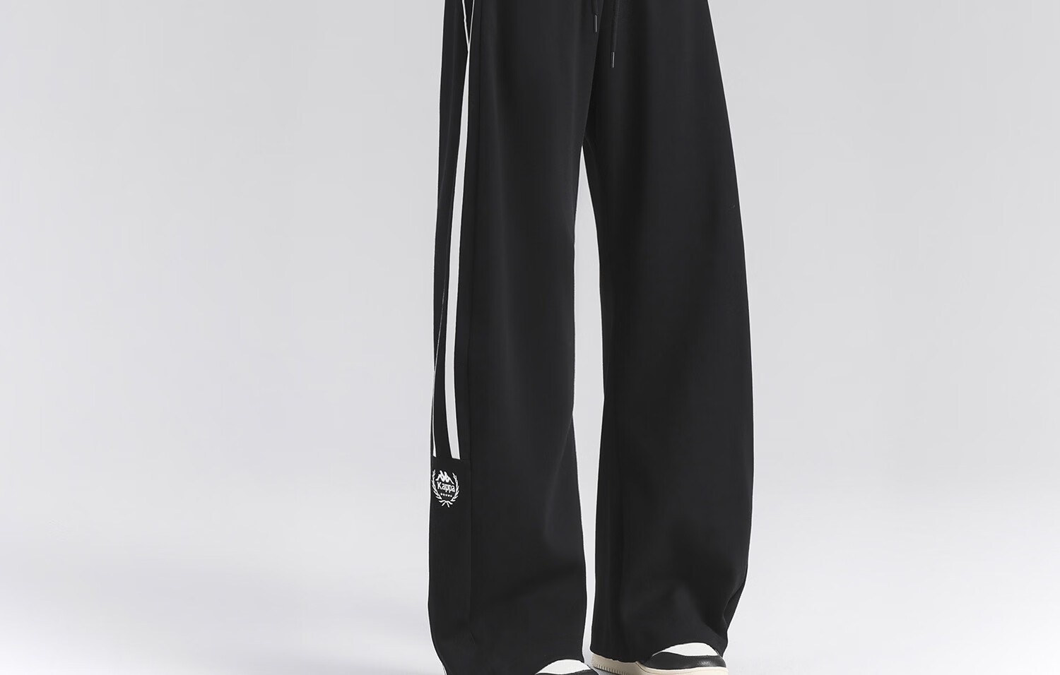 Kappa Women's Back-to-Back Sports Pants Spring New Striped Loose American Straight-Leg Trousers Simple Pants K0G42AK32D 20