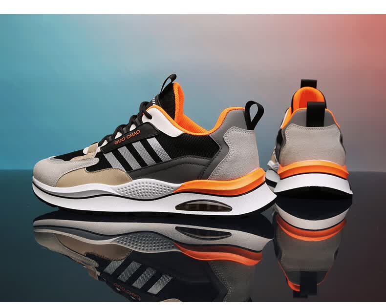 金莱克运动鞋男鞋夏季新款官网旗舰网面老爹男士夏天透气鞋子潮鞋潮牌