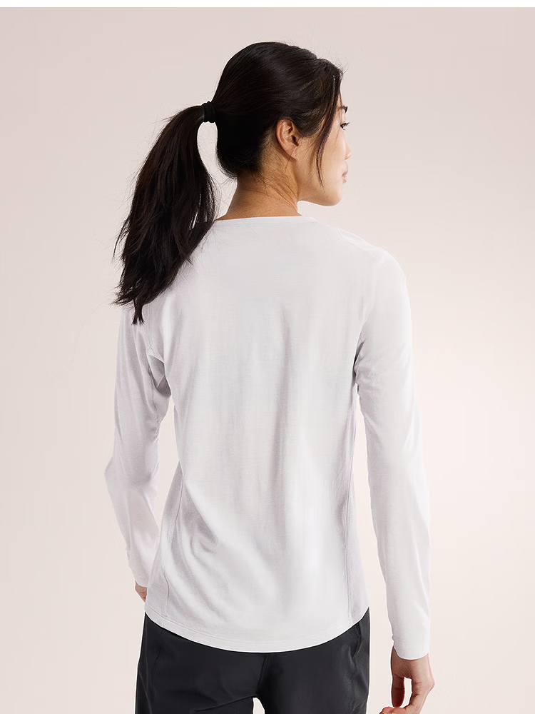 ARC'TERYX TAEMA Women's Breathable Quick-Dry Long Sleeve T-Shirt XS Atomic Grey 5