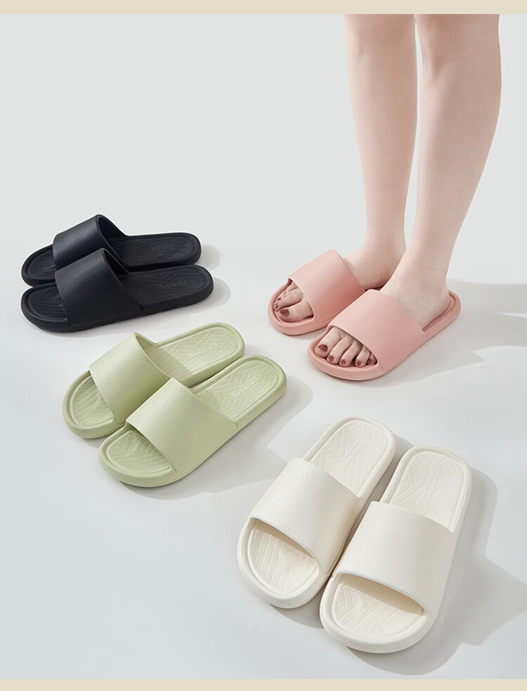 Banzhulin Slippers for Women, Couples' Home And Travel Lightweight Non-Slip Bathroom EVA Sandals, Ultra-Light Model - Shrimp Pink Women's Size 36-37 13