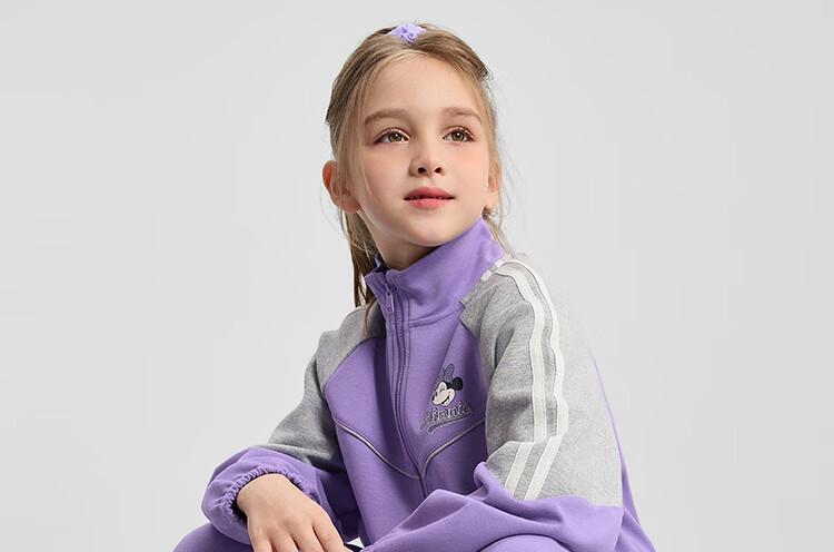 Disney Kids Set Boys and Girls 2026 Spring New Knit Sports Sweatshirt Two-Piece Trendy Cool for Older Children 17