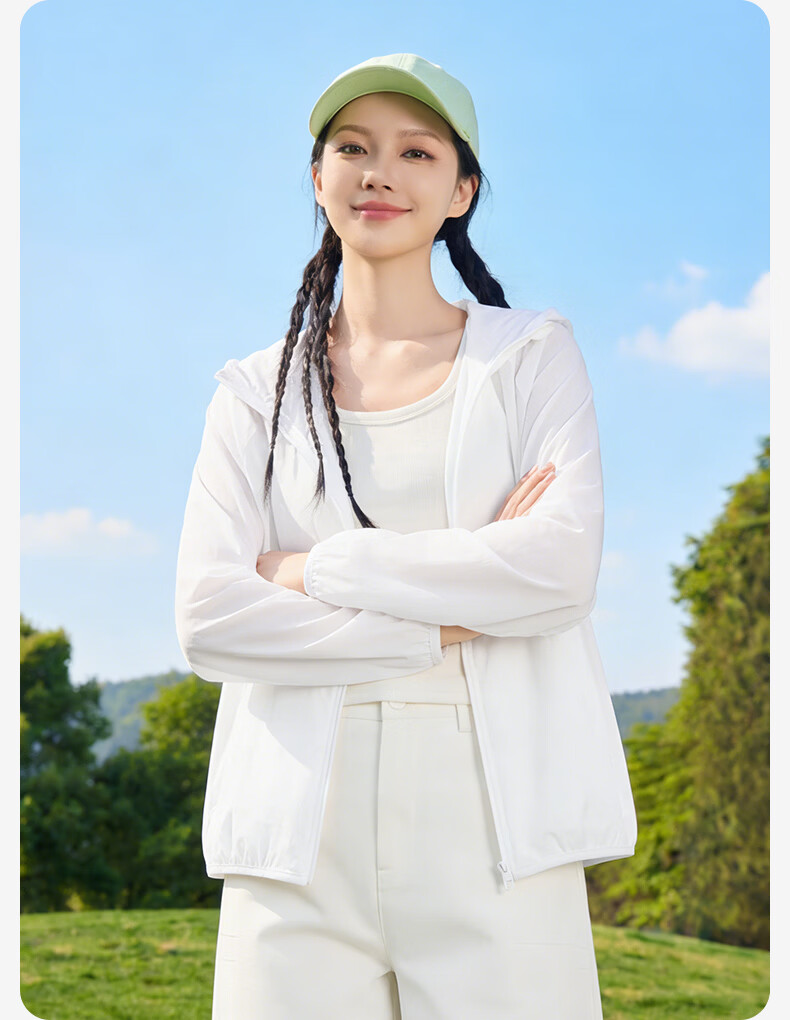 Baleno Woven Sun Protection Jacket for Women 2026 New Summer UPF50+ Breathable UV Protection Hooded Sunproof Coat 14