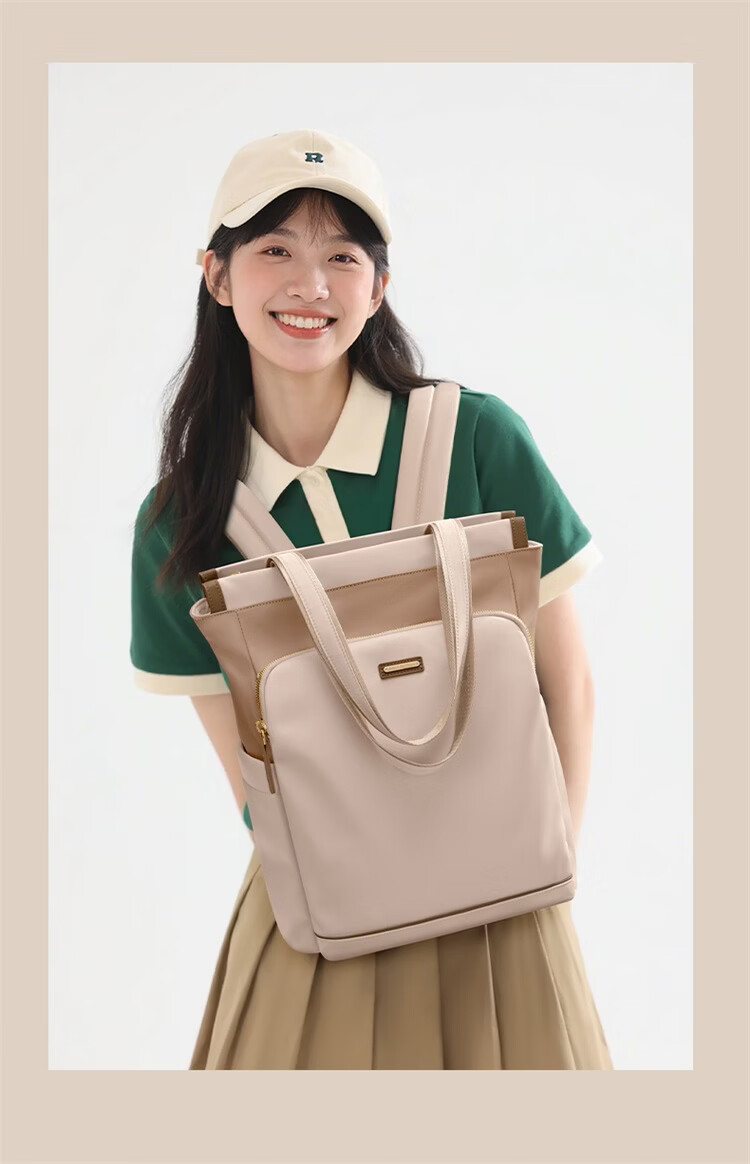 GOLF Women's Backpack 16-inch Laptop Bag Handheld Shoulder Tote Large Capacity Student Travel School Bag 25