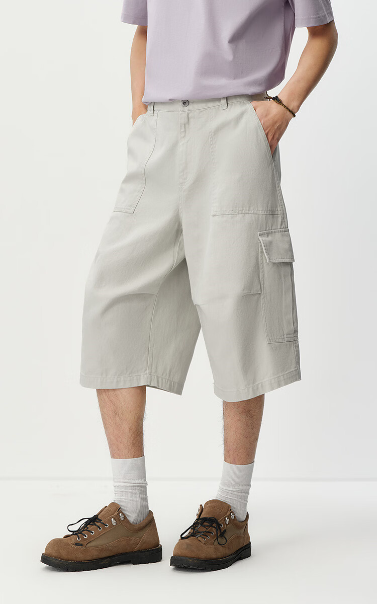 Semir Men's Casual Summer Cotton Cargo Style Seven-Point Shorts 2026 Loose Wide-Leg Pants Versatile 109326125104 3