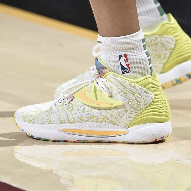 nikekd14ep杜兰特14代蓝粉彩色扎染魔术贴透气实战篮球鞋cz0170400cz0