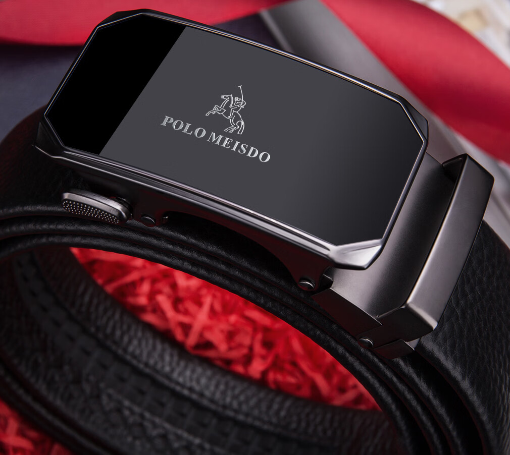 Paolo Mest Men's Genuine Leather Automatic Buckle Belt Gift Box Practical Birthday Present for Boyfriend Husband Father 3