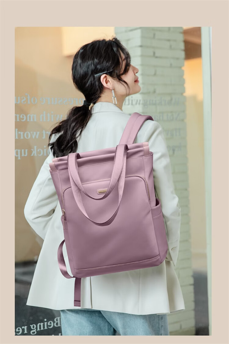 GOLF Women's Backpack 16-inch Laptop Bag Handheld Shoulder Tote Large Capacity Student Travel School Bag 21