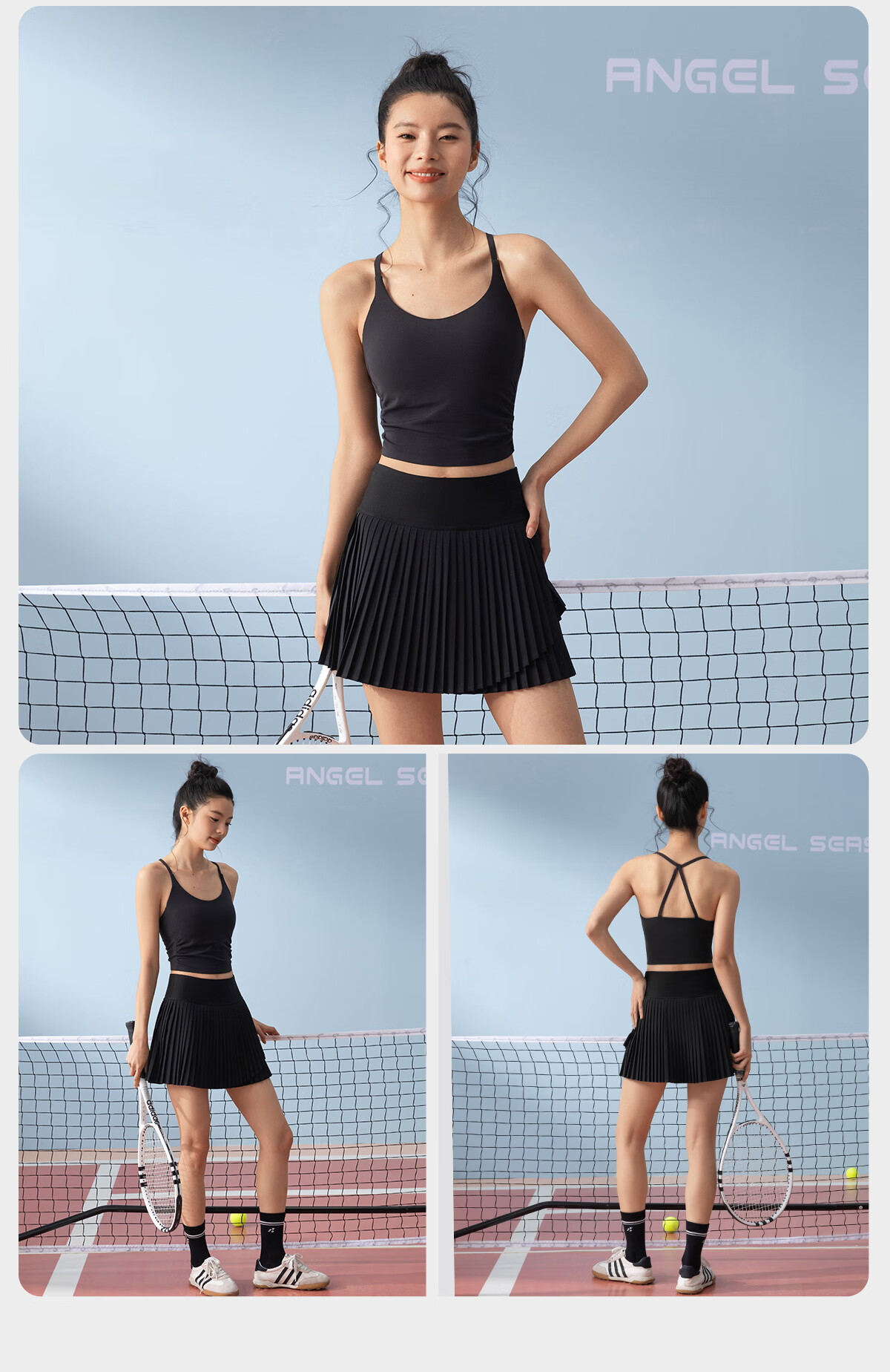 Tianshi Jijie Pleated Tennis Skirt for Women, 2026 New Style Badminton Outfit, Beautiful Sports Skirt, Running Fitness Yoga Short Skirt for Wome 15