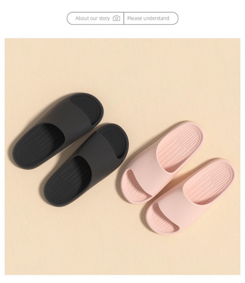 ABFE Men's Soft Sole Shower Slippers Home Non-Slip Indoor Bathroom Couple Slippers Women's Pink Size 36-37 13