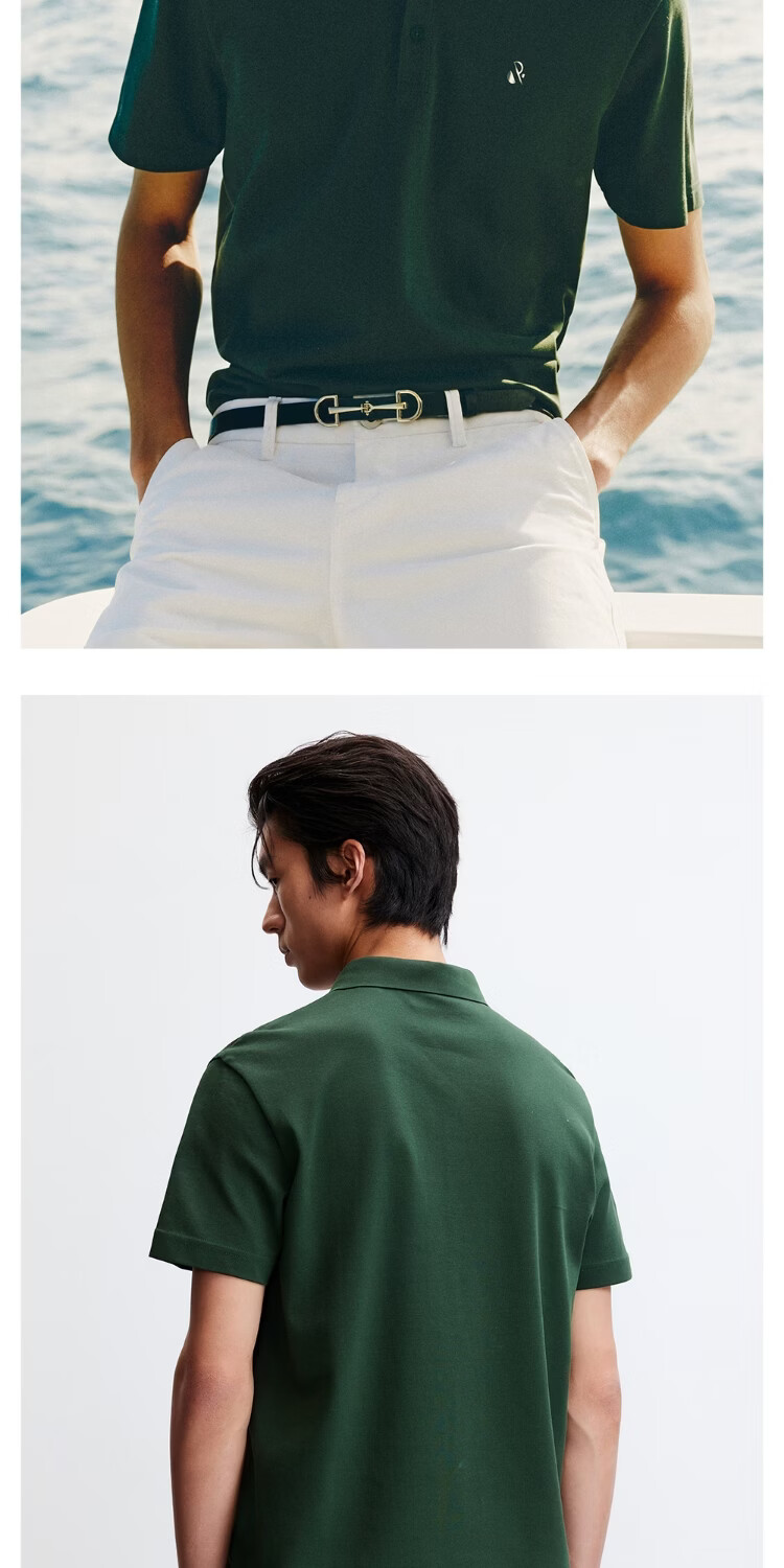 JACK&JONES Men's Spring Cooling Polo Shirt 3D Gradient Color Regular Collar Short Sleeve T-Shirt 226106009 9