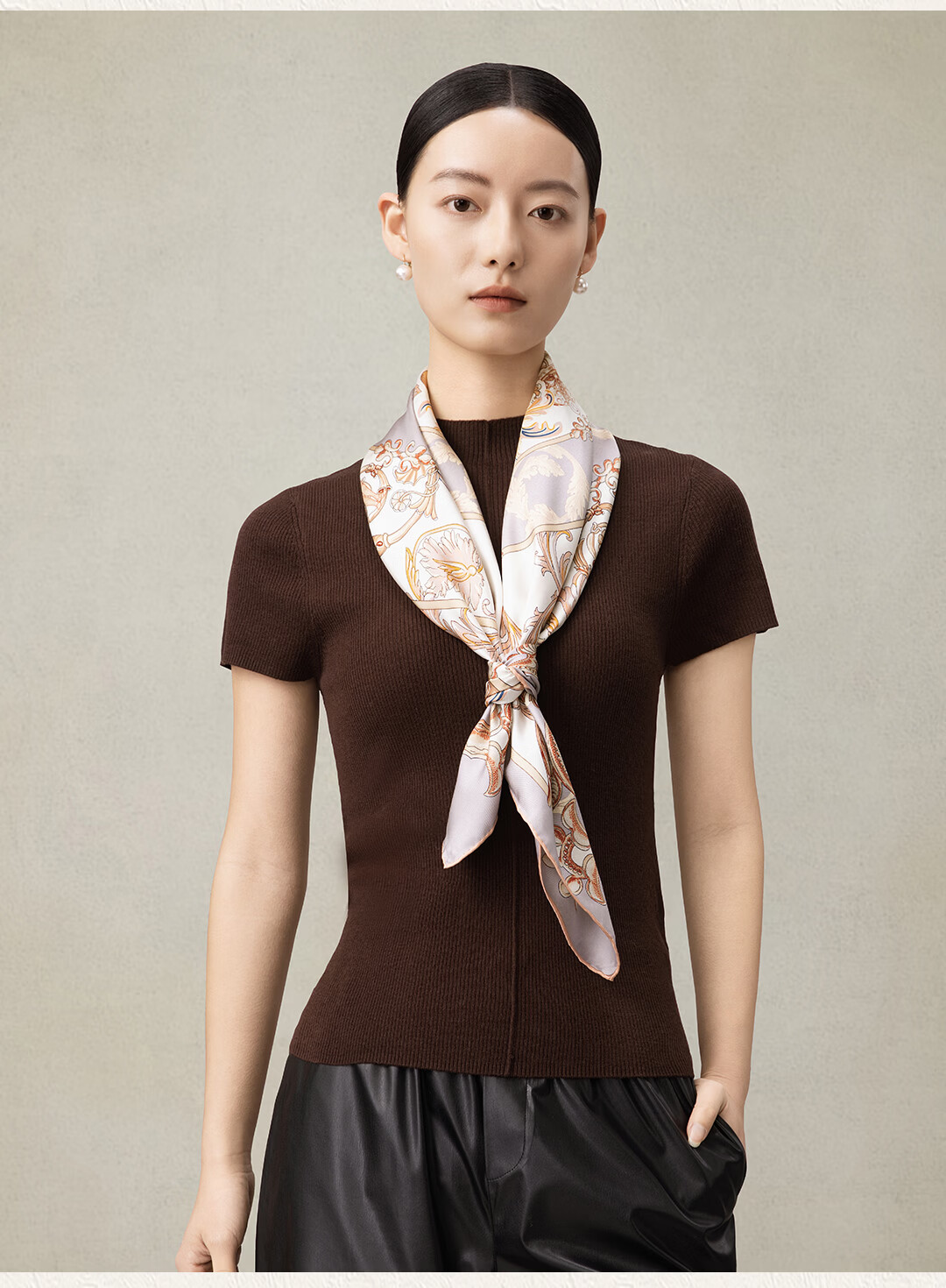 Shanghai Story 100% Mulberry Silk Double-Sided Printed Square Scarf Spring Summer New Gift Box for Mom and Girlfriend 7