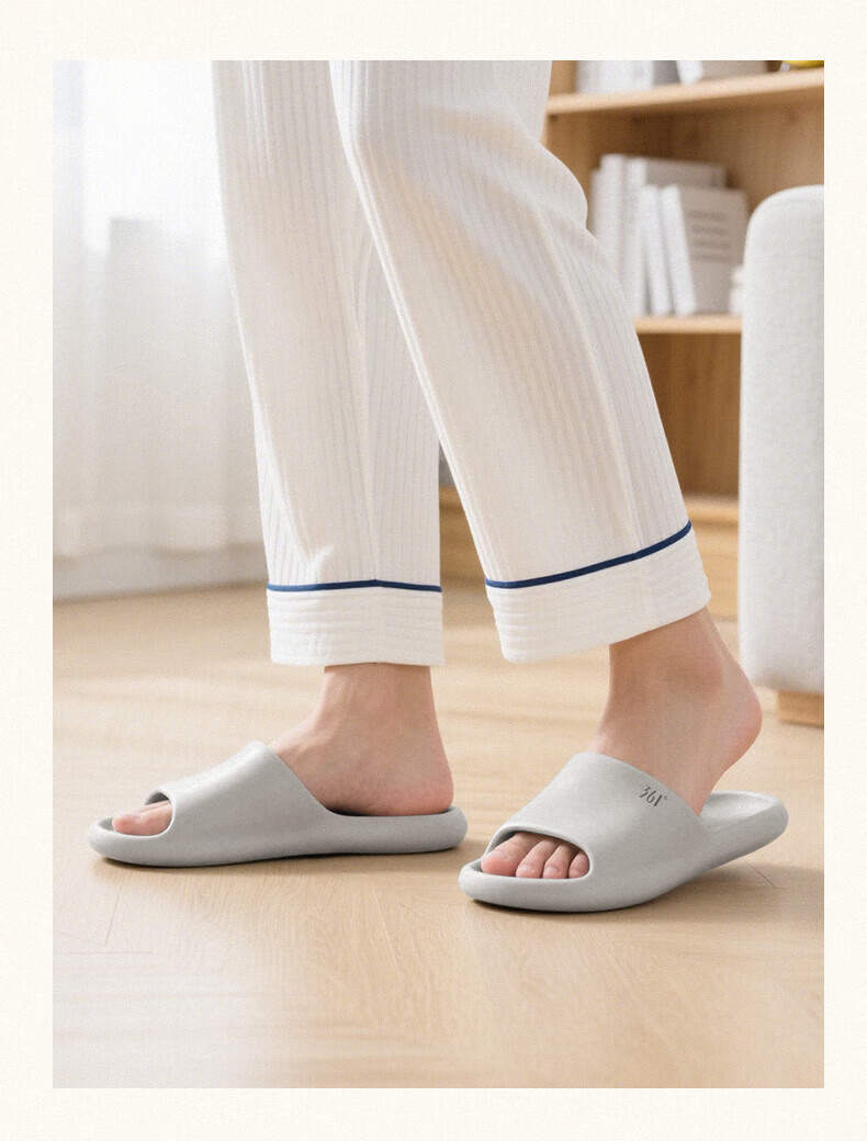 361° Feiyu SE Unisex Silent Thin Sole EVA Indoor Slippers Lightweight Soft Non-Slip Sandals 14