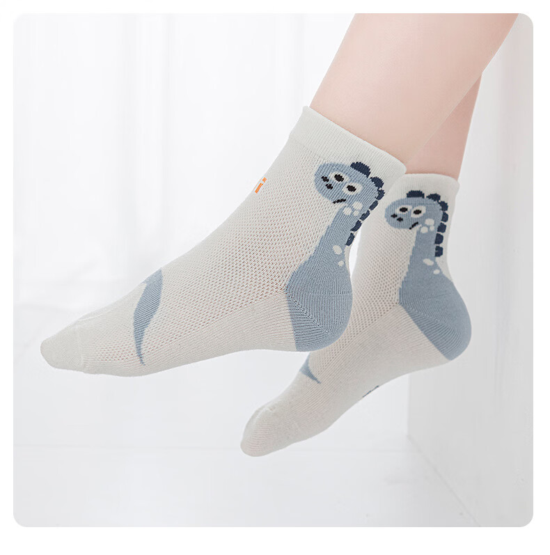 Six Finger Mouse Boys Children's Socks Baby Spring Summer Thin Breathable Mid-Calf Cotton Sports Socks for Kids 12