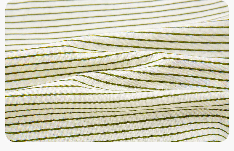 Dudu Kids Cartoon Summer Set Baby Skin-Friendly Two-Piece Boys T-Shirt Girls Mosquito-Proof Pants Green Stripes 100 27