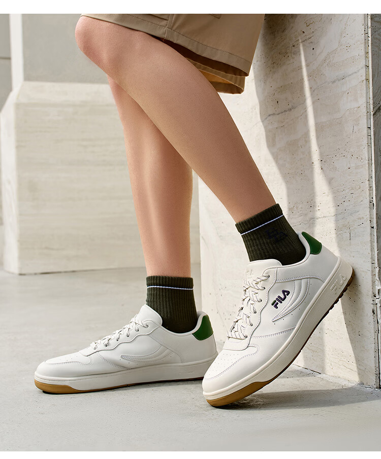 FILA Official FX-100 Men's Skate Shoes White Casual Business Minimalist Sneakers Sports Shoes 2