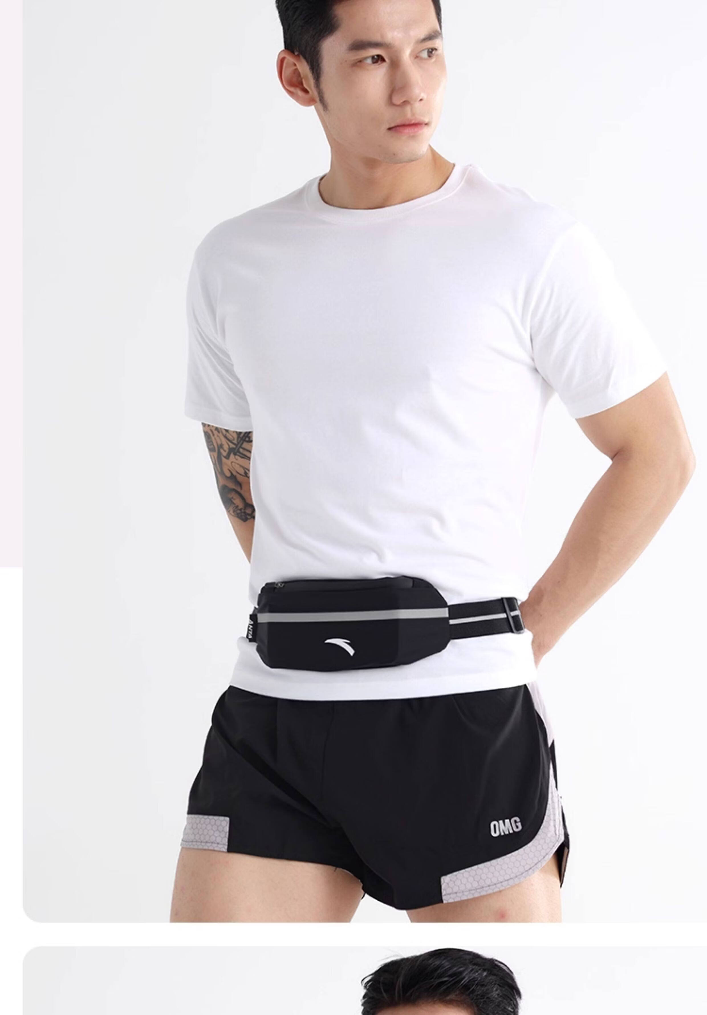 Anta Running Waist Bag Sports Running Phone Pouch Women Invisible Gear Cycling Ultra-thin Waterproof Fitness Marathon Men 8