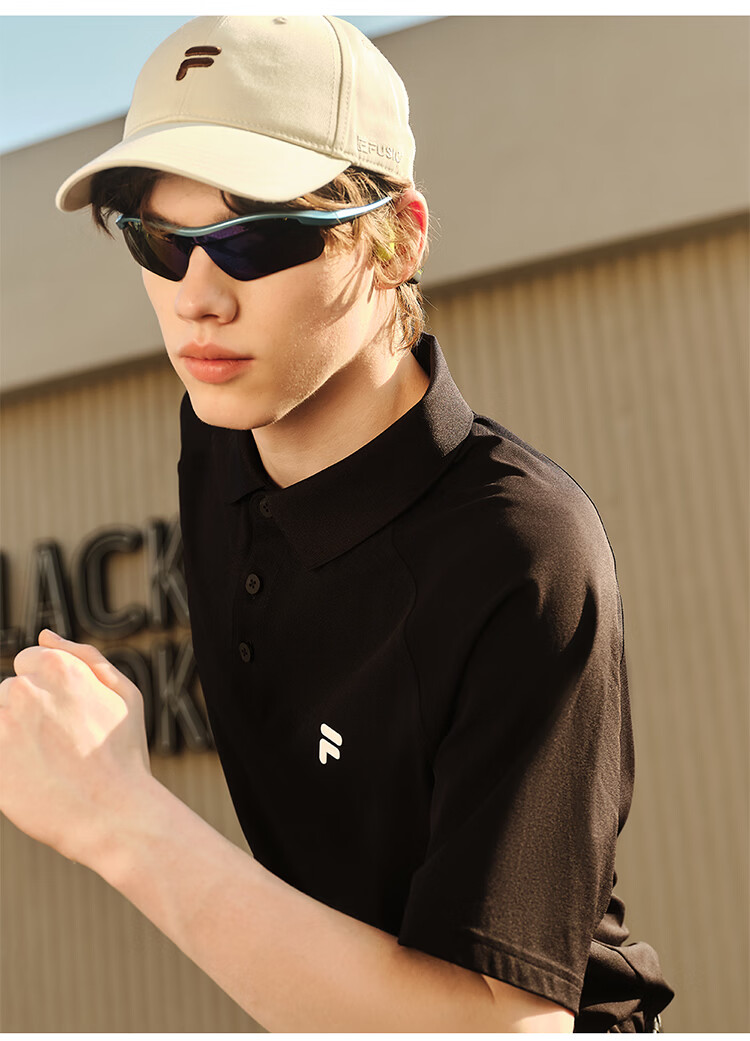 FILA FUSION Men's Short Sleeve Polo Shirt 26 Summer New Cool Quick-Dry T-Shirt 5