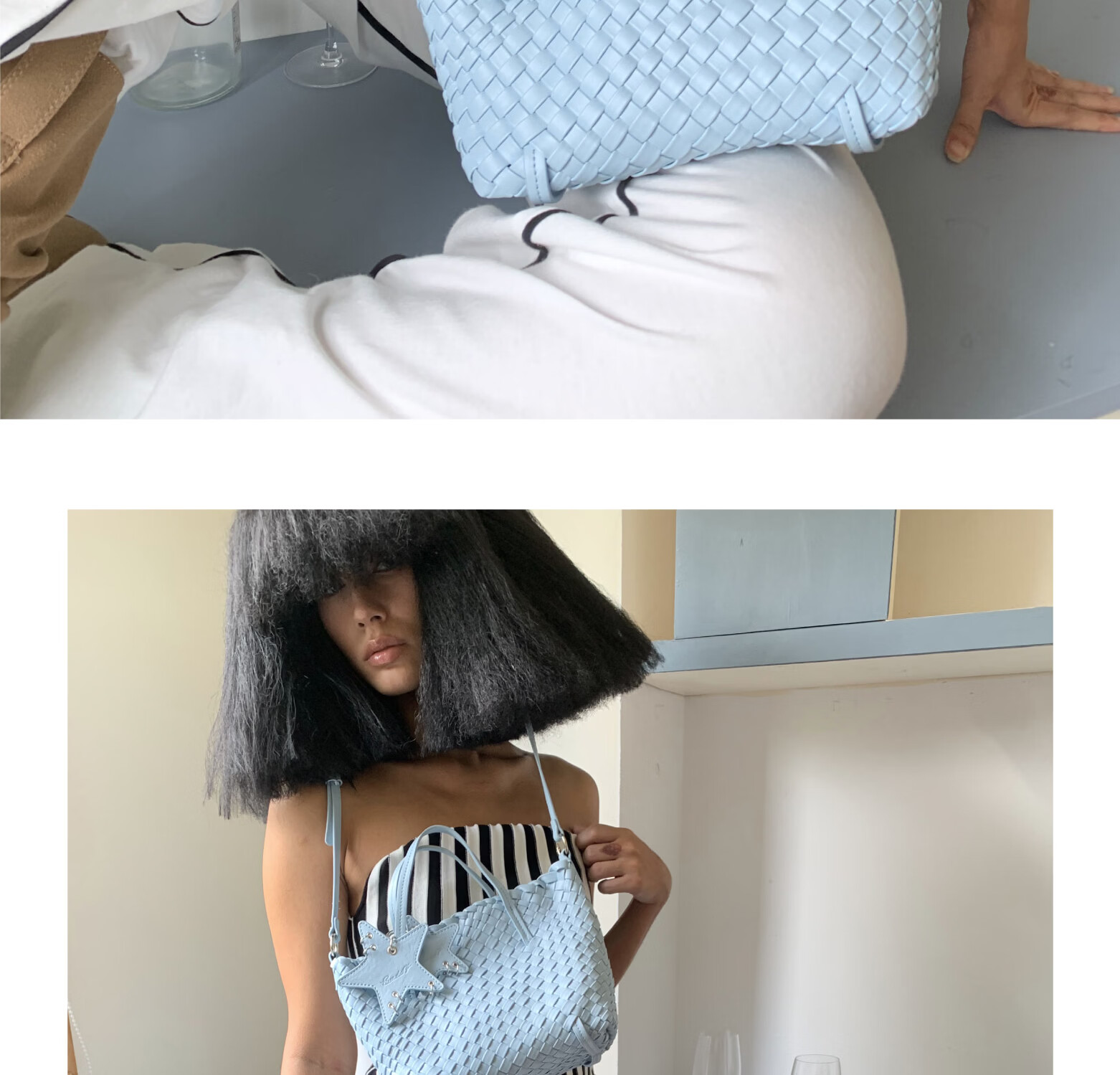 ECODAY Original Design Horizontal Woven Bag Vegetable Basket Luxury Lightweight Shoulder Crossbody Handbag Birthday Gift for Best Friend 19