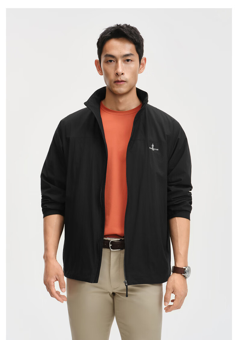 Biyinlefen Octa® Cotton-Like Heat-Retaining Lining 2026 Spring New Men's Casual Lightweight Stand Collar Jacket 1