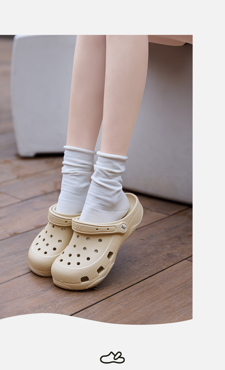 361° Casual Couple Flat Hole Shoes 2026 New Outdoor Wide Fit Casual Versatile Beach Shoes Men's Non-Slip Slippers 11