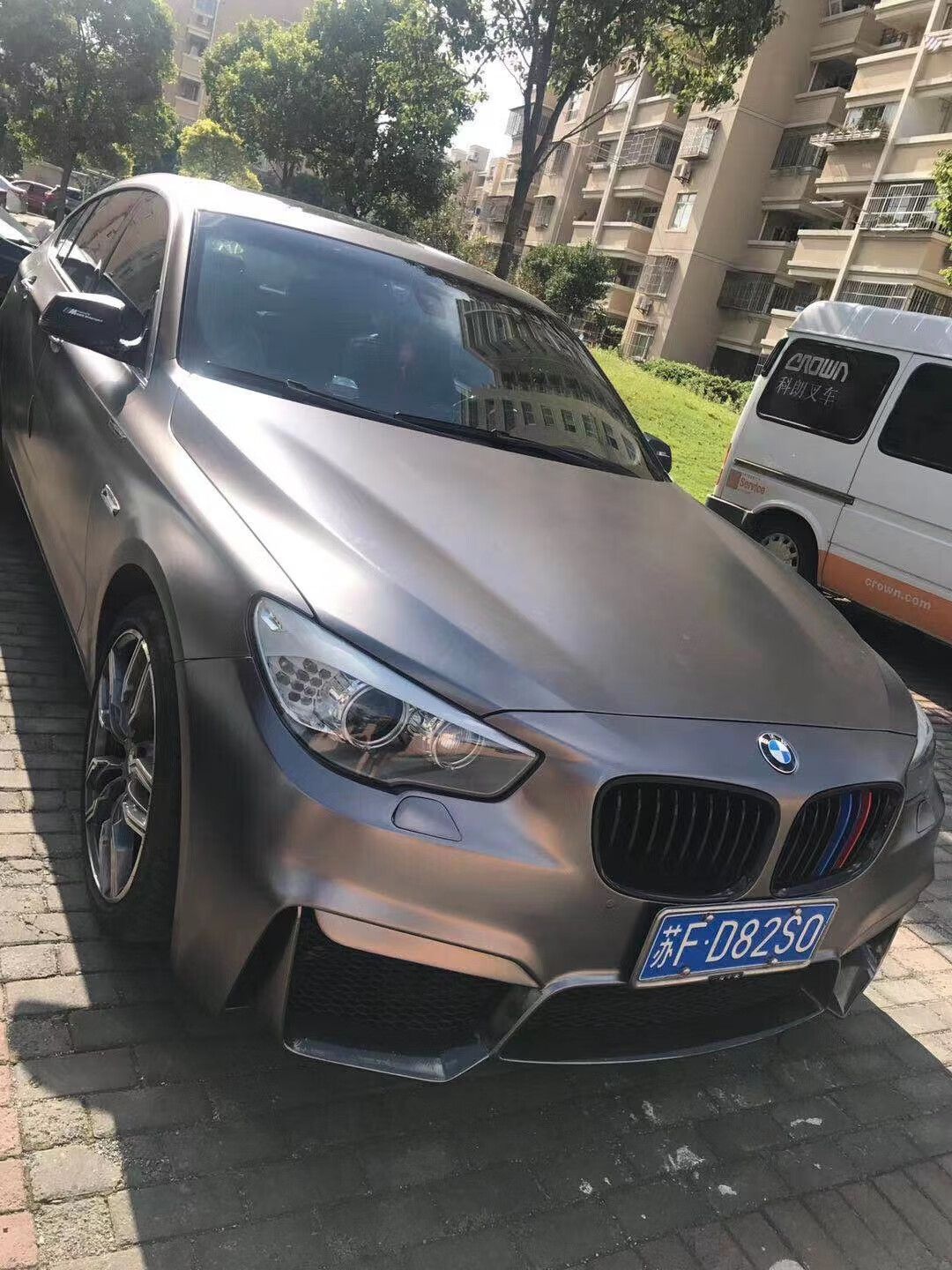 适用于宝马5系gt改装m4款前杠大包围 f07改装m5包围 5系gt改装件hxm