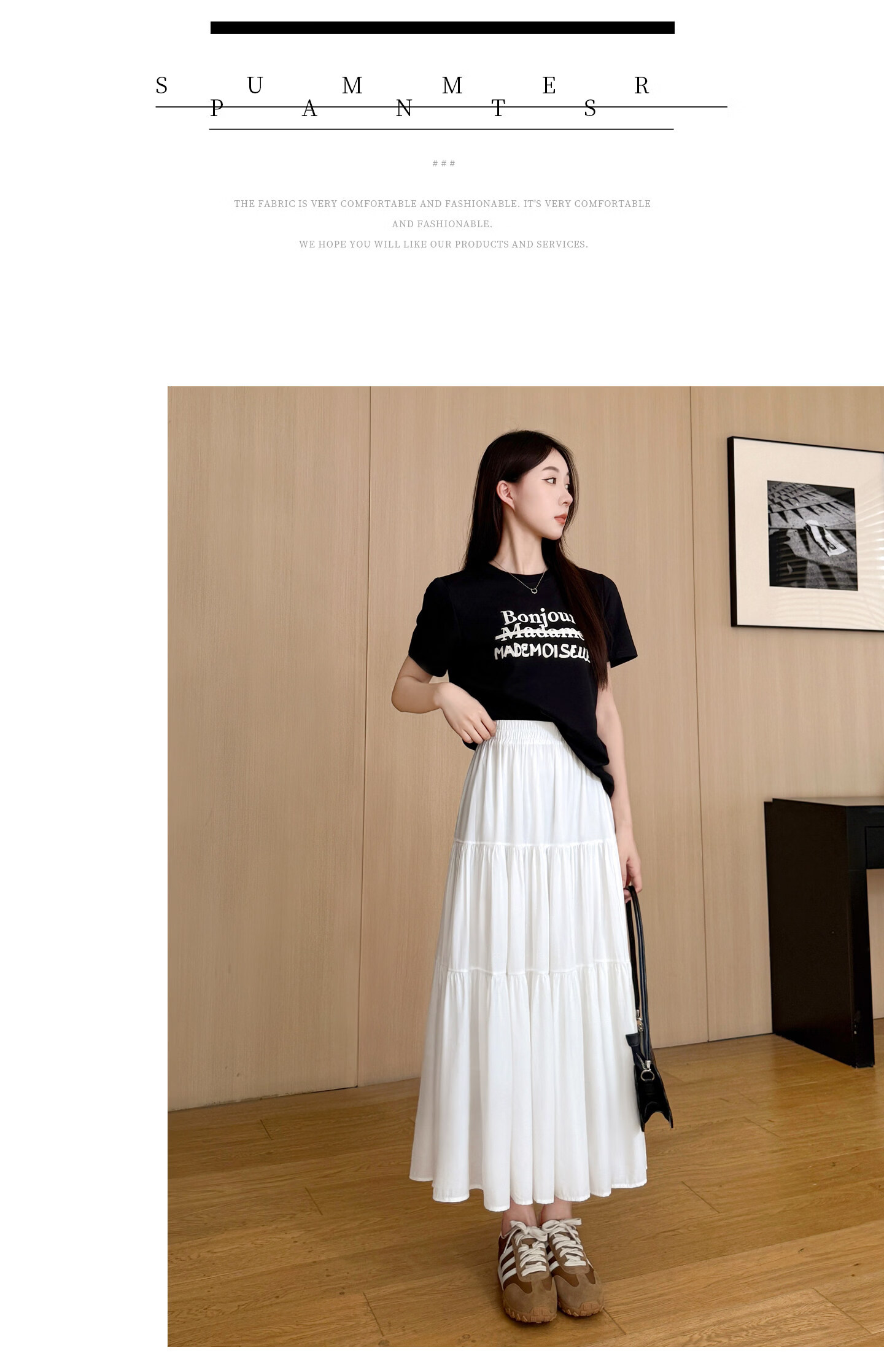 Yishang White High-Waist Slimming A-Line Midi Skirt Women Spring Summer 2026 New French Style Petite Cake Skirt 19