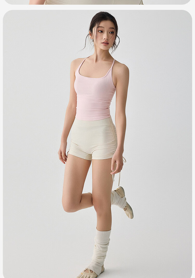 Free Style Women's Sports Bra with Padding Yoga Backless Camisole Pilates Training Running Fitness Bra Spring Summer 13